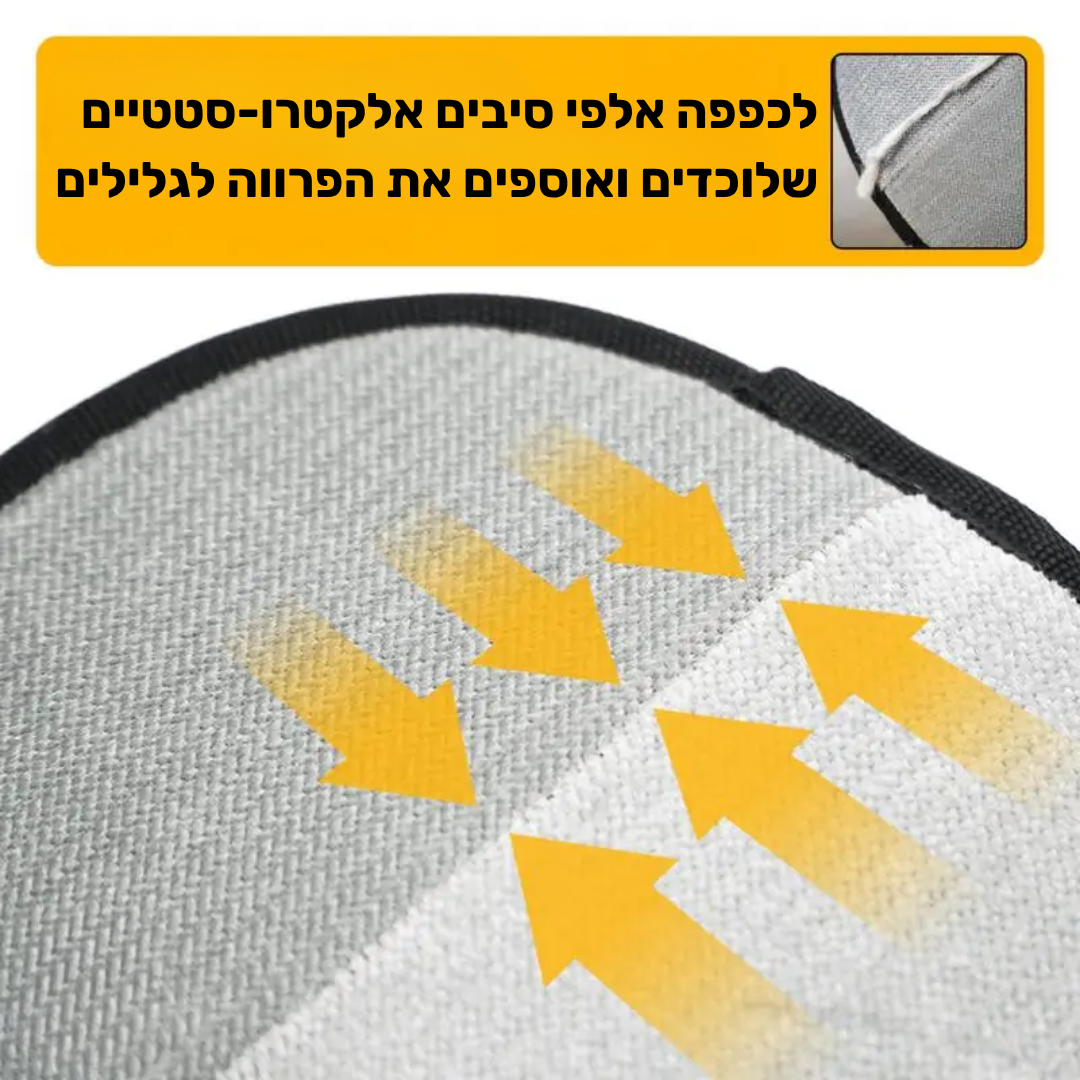 כפפת הפלא ™Glovey להסרת פרווה מכל משטח